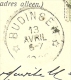 56 Op Kaart Met Als Aankomst Sterstempel (Relais) * BUDINGEN * - Postmarks With Stars