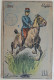 Cpa Litho Illustrateur LOUIS VALLET Soldat Uniforme Equitation Aujourd Hui Cachet Bureaux Ambulants Nord-ouest 1904 - Vallet, L.