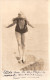 CARTE POSTALE BAIGNEUSE AMERICAINE PIN UP PLAGE MAILLOT 1900 ?? DECOLLETE POITRINE SEIN - Pin-Ups