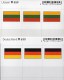 2x3 In Farbe Flaggen-Sticker BRD+Litauen 7€ Kennzeichnung Alben Karten Sammlungen LINDNER 630+659 Flag Lithuiana Germany - Camping