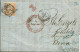 N°16 Obl Losange De Points Et Cachet Du HAVRE Pour BONN Prusse Rhénane 1861 - 1862 Napoléon III