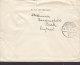 Great Britain By Airmail Par Avion Label BEACONSFILELD Bucks. 1935 Cover To Denmark George V. Stamps (2 Scans) - Storia Postale