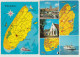 2  POSTCARDS : TEXEL  (NEDERLAND / HOLLAND)  - MAPS / CARTES / KAARTEN / MAPA / KORT  (2 Scans) - Cartes Géographiques