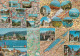 8 POSTCARDS : SUISSE / HELVETIA / ZWITSERLAND - MAPS / CARTES / KAARTEN - Multiviews  (3 Scans) - Cartes Géographiques