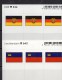 2x3 In Farbe Flaggen-Sticker Liechtenstein+DDR 7€ Kennzeichnung Alben Karten Sammlungen LINDNER 634+640 Flags FL Germany - Marionnettes