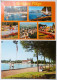 Cp Lot  2x  AUBIGNY PLAGE Multi Vues Souvenir  Lac Ville Palais De Isle Quais Regates +- 1970 - Auby