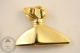 Beautiful Golden Colour Perfume Bottle - Signed Stephanie Paris - Pin Badge - #PLS - Parfums