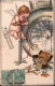 ! 1918 Künstlerkarte Sign. Mauzan, Amor Hat Es Schwer,  Italien - Portugal, Zensurstempel, Censor Mark, Censure, Censura - Mauzan, L.A.