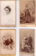 LOT DE 4 PHOTOGRAPHIES DE DIVERS PHOTOGRAPHES D'EUROPE: FRANCIS DE JONGH LAUSANNE, ALFRED NAUMANN LIEPZIG, A. SORCATO - Personnes Anonymes