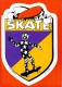 Delcampe - Sport  SKATE  SKATEBOARD -Lot De  4 Cartes Cpm AUTO COLLANT  - Voir Scan R/V Des 4 Cartes-*PRIX FIXE - Skateboard