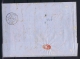 Belgium, Complete Letter 1855 Brussels -&gt; Paris, Stamp Has Nice Margins - 1851-1857 Medaglioni (6/8)