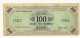 CARTAMONETA - PAPER MONEY - 1943 A -  AM LIRE - 100 LIRE ONE HUNDRED LIRE - QUALITY BB - NON STIRATA - Allied Occupation WWII