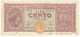 CARTAMONETA - PAPER MONEY - 1944 - 100 LIRE - QUALITY B - NON STIRATA -100 Lire 10/12/1944    Firme: Introna/Urbini - 100 Lire