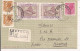 STORIA POSTALE, B.P. LIRE 40+30+30+100+100, LIRE 300 IN TARIFFA BIGLIETTO P. RACCOMANDATA, 1975,  SESTOLA - MODENA, - 1971-80: Storia Postale