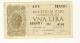 CARTAMONETA - 1 LIRA - ITALIA LAUREATA - DECR. 23 - 11 - 1944 - Q/FDS - BS. 18 - Regno D'Italia – 1 Lire