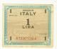 CARTAMONETA - ITALIA ITALY 1 Lira 1943  ALLIED MILITARY CURRENCY AM LIRE P  QUALITA' QFDS - Ocupación Aliados Segunda Guerra Mundial