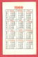 K1003 / 1969 - Shumen  " RODOPA " BUILDING Plant Meat Processing - Calendar Calendrier Kalender - Bulgaria Bulgarie - Petit Format : 1961-70