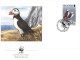 Delcampe - (652) WWF First Day Cover - Set Of 4 Covers - Isle Of Man - Birds - FDC