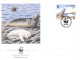 (652) WWF First Day Cover - Set Of 4 Covers - Guernsey - Dolphin - Seal - Shark Etc - FDC