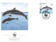 Delcampe - (652) WWF First Day Cover - Set Of 4 Covers - Guernsey - Dolphin - Seal - Shark Etc - FDC