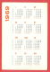 K1039 / 1969 TRANSPORT - BALKANCAR - Production Of Lifting Equipment - Electric - Calendar Calendrier Kalender Bulgaria - Petit Format : 1961-70