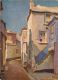 End Of Back Lane, Herbert Truman, St Ives, Cornwall, England Postcard Sweetman Fac-sim-oil-colour - St.Ives