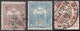 Hungary, 3 Stamps 1913, Sc # 92-94, Mi # 117X-119X, Used - Oblitérés