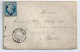 N° 14 BLEU NAPOLEON SUR LETTRE / BERLAIMONT NORD  POUR PARIS  / 8 FEV 1861 - 1849-1876: Période Classique