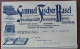 FATTURA SAMUEL FISCHER BASEL SPECIALGESCHAFT FUR MODERNE BUREAU EINRICHTUNG ANNO 1909 SVIZZERA - Switzerland