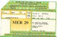 Roland Garros 1991 Ticket Entrée FFT Central Mercredi 29 Mai - Match Tickets