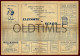 PORTUGAL - HORARIO DOS COMBOIOS DA LINHA DE CASCAIS  - VARIAS PUBLICIDADES - 1936 OLD TIMETABLE - Europe