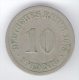 GERMANIA 10 PFENNIG 1875 IMPERO TEDESCO - 10 Pfennig