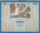 Almanach Des PTT/manque Feuillets Verso /  Flânerie Aprés La Classe/ 1957     CAL171 - Grossformat : 1941-60