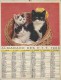Almanach Des PTT/Avec Dossier Central/Les Petits Chats /Jeunes Chiens / Seine/ 1968     CAL183 - Grossformat : 1941-60