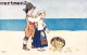 BELLE SERIE DE 6 CPA ILLUSTREE ENFANTS COUPLE PLAGE PECHEUR ITALIE ESPAGNE ? SICILE ? ESPANA ITALIA HUMOUR BOY AND GIRL - Non Classificati