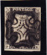 SG #1 - One Penny Black Vollrändig - Zentrierter Malteserkreuz Stempel - Platte 9 - Gebraucht