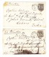 2 Brief An Captain Von Bath 30.1.1880 Nach Lahore India - Verschiedene Stempeln - Lettres & Documents