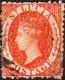 St Lucia  1864 SG14a,14b CrownCC P12.5 (1/=) Orange Used (A11 Duplex) - St.Lucia (...-1978)