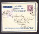 1942 British Army Post Office EGYPT PREPAID C.d.s., GVIR 3d Air Letter Card To South Africa - Covers & Documents