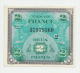France 2 Francs 1944 AUNC CRISP Banknote P 114b 114 B - 1944 Drapeau/France