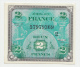 France 2 Francs 1944 AUNC P 114b 114 B - 1944 Drapeau/Francia