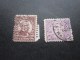 2 Timbres:US Postage USA United States Of America Perforé Perforés Perfin Perfins Stamp Perforated PERFORE  >Trés Bien - Perfin