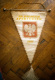 POLAND - OD POLSKICH  SPORTOWCOW 1957.  Embroidered FLAG / PENNANT - Natation