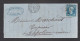 FRANCE N° 22 Obl. S/Lettre Entiére GC 532 B Bordeaux Les Saliniéres - 1862 Napoleon III