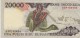 Banknote Indonesian 20 000 Rupee 1995 - Red Bird Of Paradise - Clove Flower, Map Of Indonesia - Iran