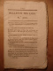 BULLETIN DES LOIS 12 AOUT 1819 - ROUTES TARN ET GARONNE PONTS ET CHAUSSEES - SOLDE RETRAITE DE 192 PERSONNES - MALAUZE - Gesetze & Erlasse