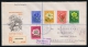 Netherlands  FDC E9 1952 Closed Flap Registered To Australia, Arr. Cancels - FDC
