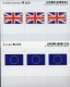 In Farbe 2x3 Flaggen-Sticker Europa+Großbritannien 7€ Kennzeichnung An Alben Buch Sammlung LINDNER 655+660 Flags UK CEPT - Britse