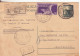 1-C.P.15 L.Dem.+30L.Espresso(uso Ordinario) Per Raccomandata A.R.-Catania 3.7.1950-Storia Postale - Postwaardestukken