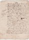 DOCUMENT DE 4 PAGES DU 21 JANVIER 1746 A DECHIFFRER - Manuscripts